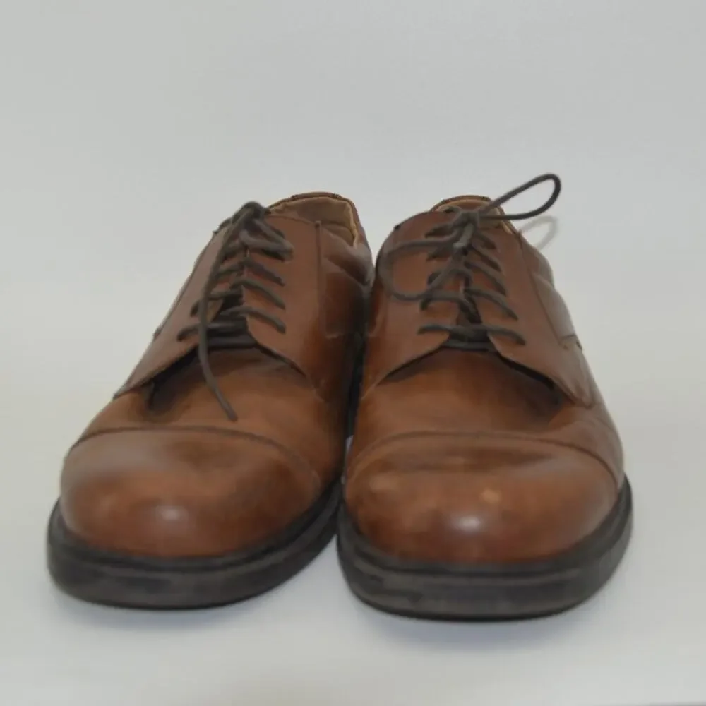 Borelli Brown Men's Oxford Lace Up Leather Round Toe Size 11